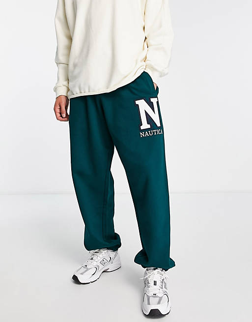 Nautica Archive Hawthorne trackies in green | ASOS