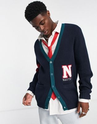 Nautica archive lincoln cardigan in navy