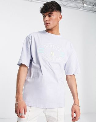 Nautica Competition calda bleached oversized t-shirt in lilac