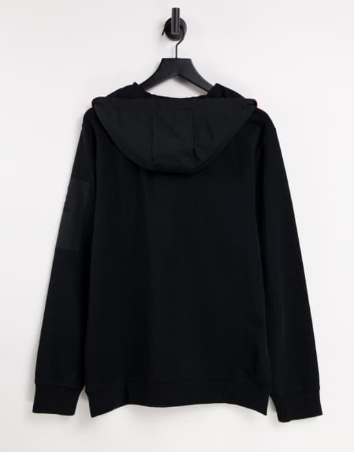 Nautica Competition caspian reflective hoodie in black, 2 of 4