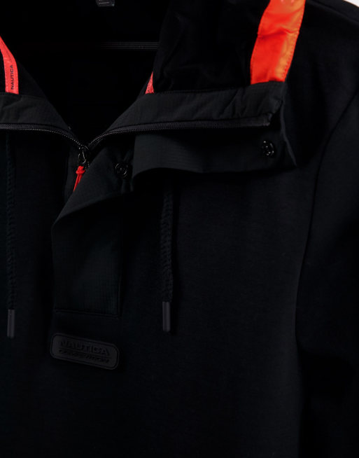 Nautica Competition caspian reflective hoodie in black, 3 of 4