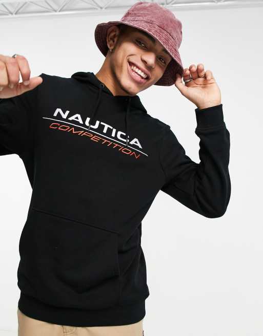 Nautica Competition – Convoy – Kapuzenpullover mit Logo in Schwarz