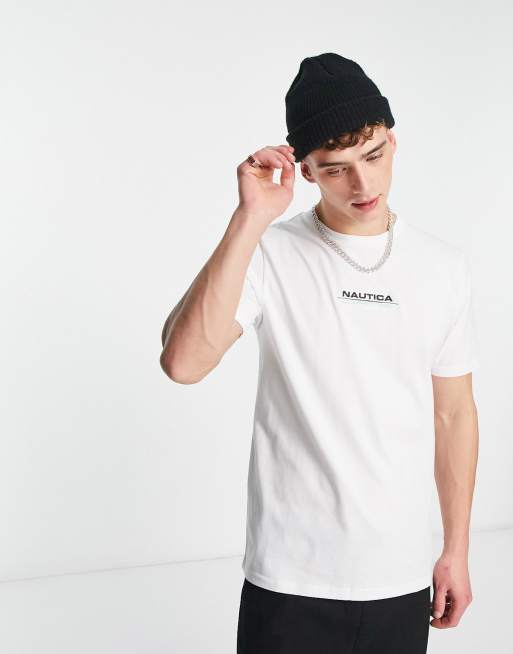 Nautica Competition – Galapagos – T-Shirt in Weiß mit Rückenprint, 4 von 4