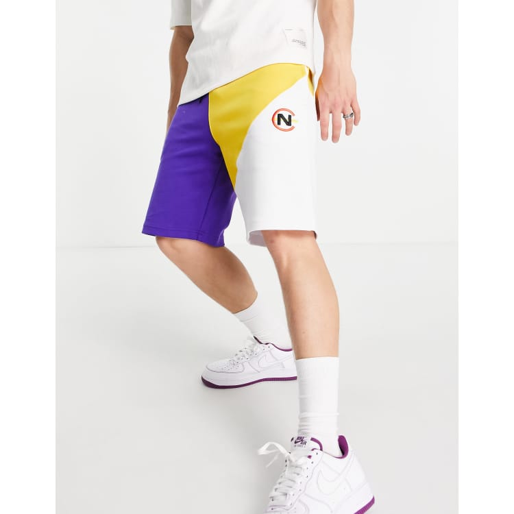 Nautica Competition genoa co ord cut sew sweat shorts in purple