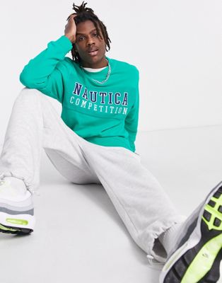 Nautica Competition headstick sweatshirt in green