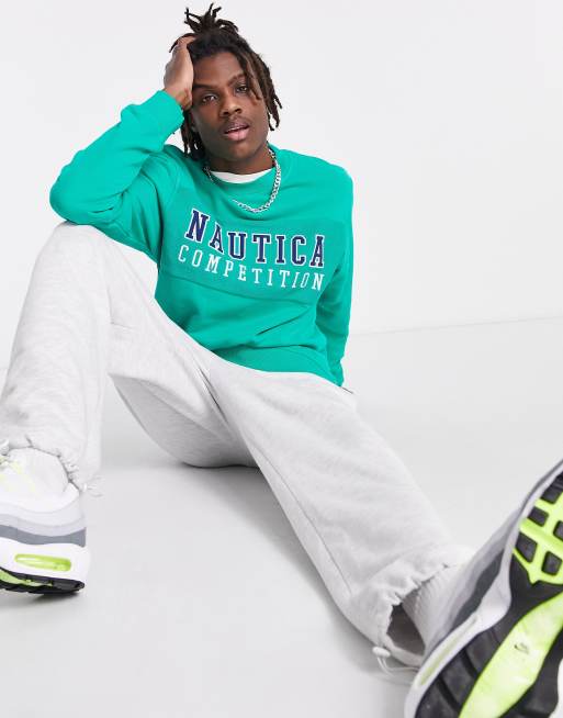 Nautica Competition Headstick Sweatshirt In Green