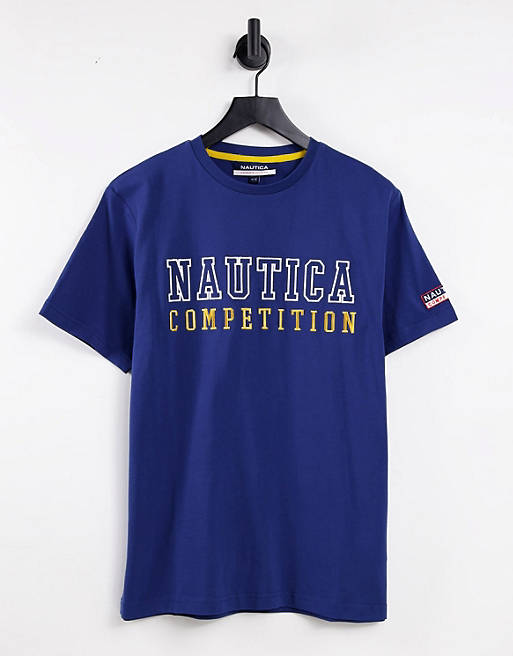 Men Nautica Competition hoist t-shirt in navy 