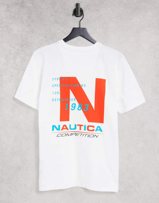 Nautica Competition - Rowlock - Hvid t-shirt med print på ryggen