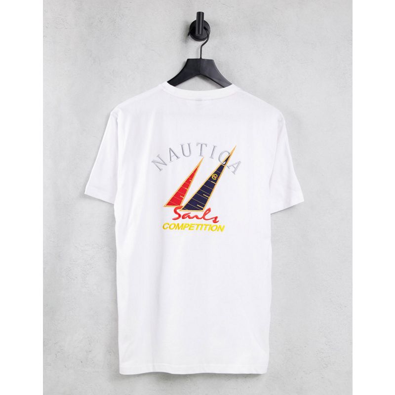 Uomo Novità Nautica Competition - T-shirt bianca con stampa sulla schiena