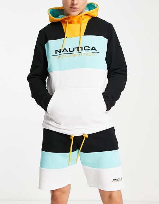 Nautica – Competition – Tetra – Flerfärgade, blockfärgade sweatshorts