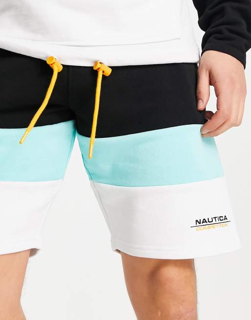 Nautica Competition – Tetra – Sweat-Shorts mit mehrfarbigem Farbblock-Design, 3 von 4