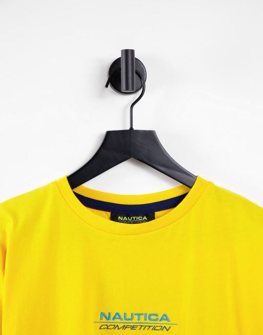 Nautica Competition Trent back print T-shirt in yellow | ASOS