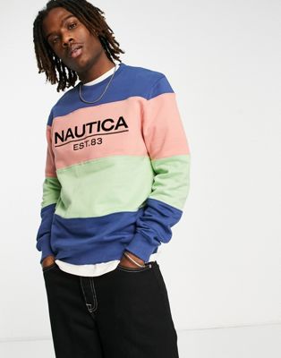 Nautica Miami sweatshirt in blue - ASOS Price Checker