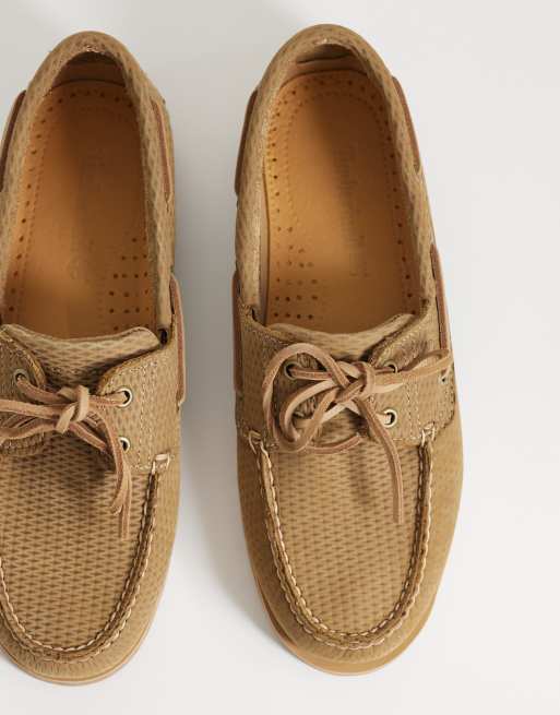 Náuticos beis medio con 2 pares de ojales de nobuk Classics de Timberland, 3 de 4