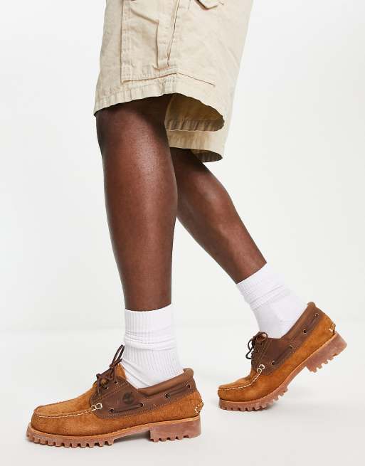Náuticos color tostado clásicos con diseño de 3 ojales de Timberland Authentic