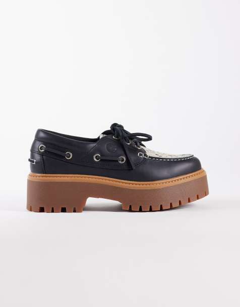 Náuticos con plataforma, 3 pares de ojales y estampado de serpiente de ante Stone Street de Timberland - view 1