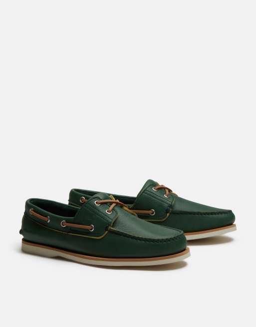 Náuticos verde medio clásicos con acabado granulado de Timberland, 4 de 4