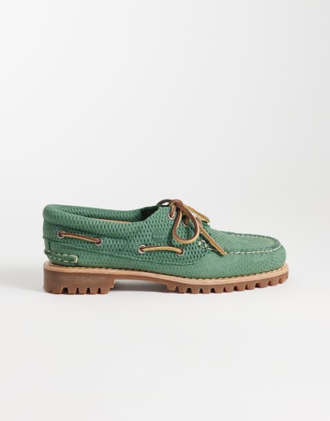 Náuticos verde medio de nobuk de Timberland Authentic - view 1