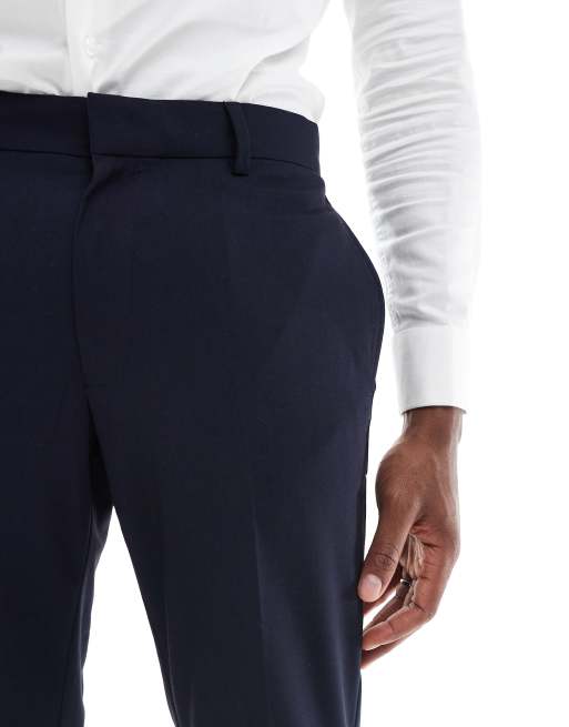 Navy-farvede habitbukser i skinny pasform fra ASOS DESIGN, 4 af 5