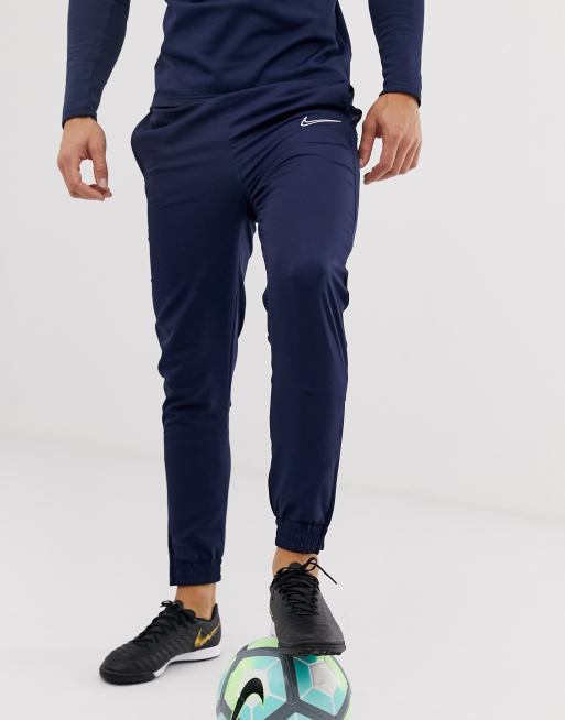 Navyfarvede dri-FIT-joggingbukser fra Nike Football academy