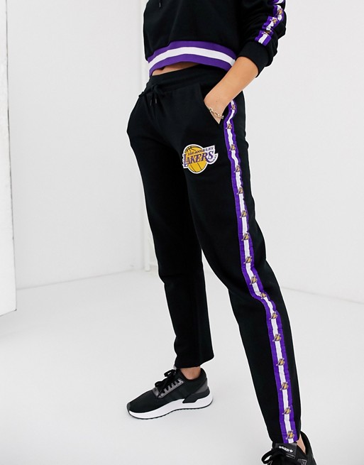NBA Lakers logo joggers with side tape