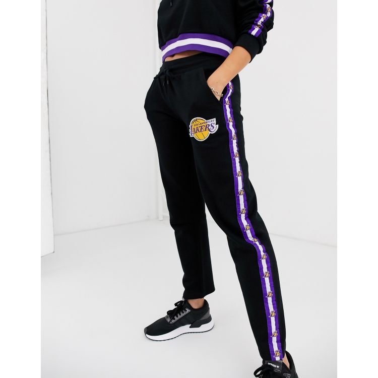 NBA Lakers logo sweatpants with side tape | ASOS