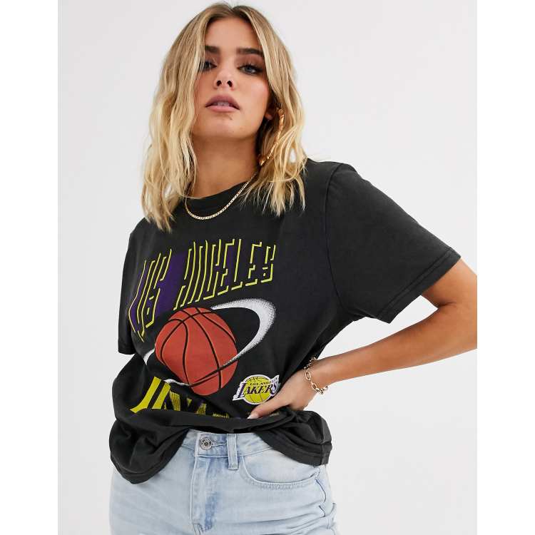 Logo 7 90s La Lakers Cropped T Shirt - Extra Small