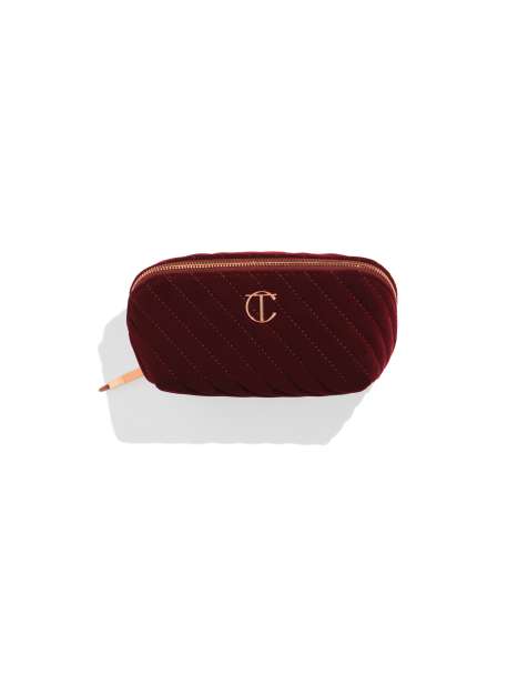 Neceser de maquillaje mediano de terciopelo de Charlotte Tilbury - view 1