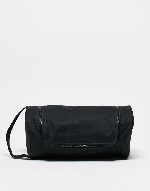 Neceser negro suave con diseño tipo petate de ASOS DESIGN