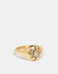 [Neck On The Line] Neck On The Line chunky starburst gold plated ring L GOLD