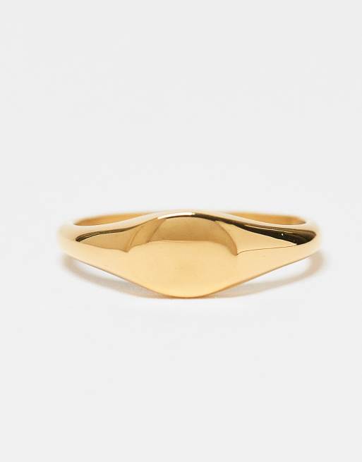 Neck On The Line classic signet ring in gold plated, 3 of 3