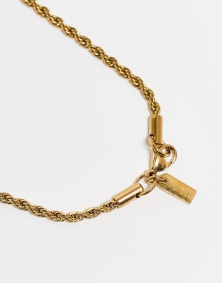 Neck On The Line Gold Plated Stainless Steel 3 Pack Of Layering Necklaces In Gold