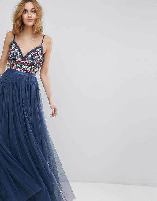 Needle and thread cami strap sale maxi dress