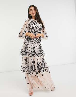 needle and thread black gown