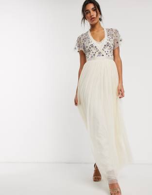 needle & thread tulle maxi skirt