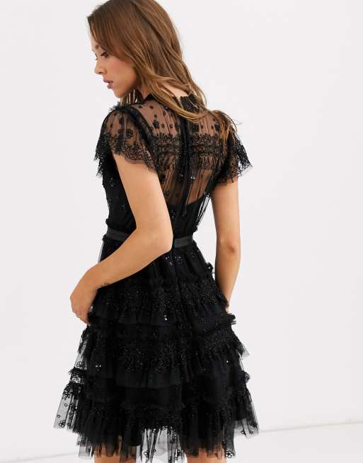 needle and thread dresses black