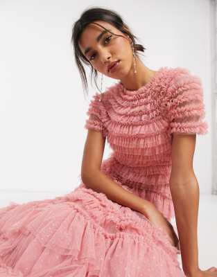 Needle and thread pink tulle skirt sale