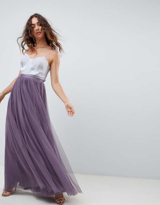 Tulle maxi skirt needle and clearance thread