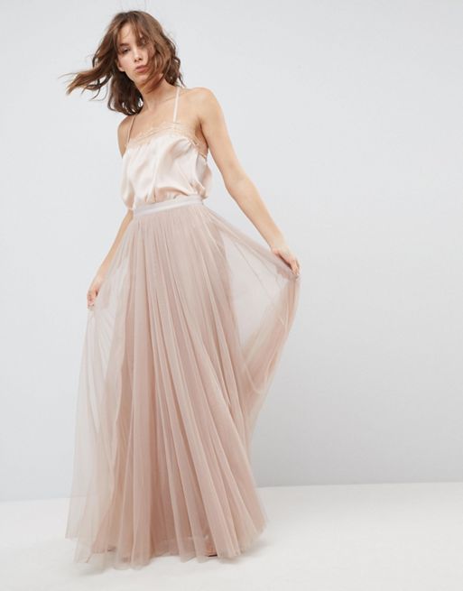 Pink tulle cheap skirt asos