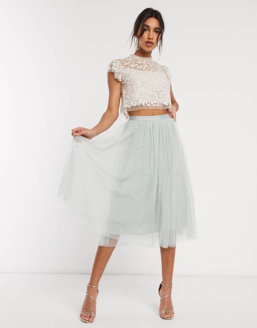 White tulle outlet skirt asos