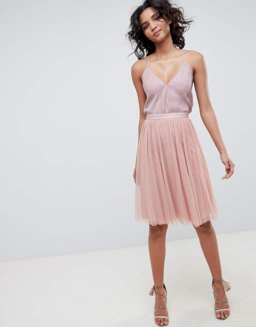 Pink tulle skirt hot sale asos