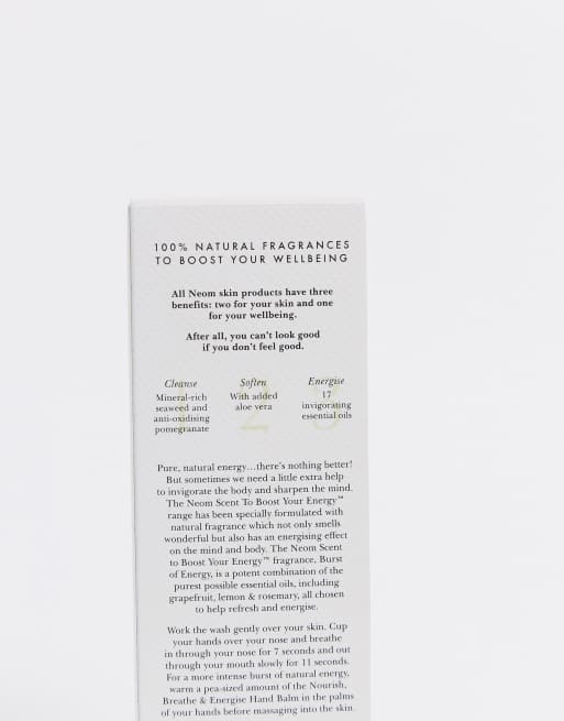 NEOM – Burst of Energy – Hand- och kroppstvätt med grapefrukt, citron och rosmarin, 4 av 4