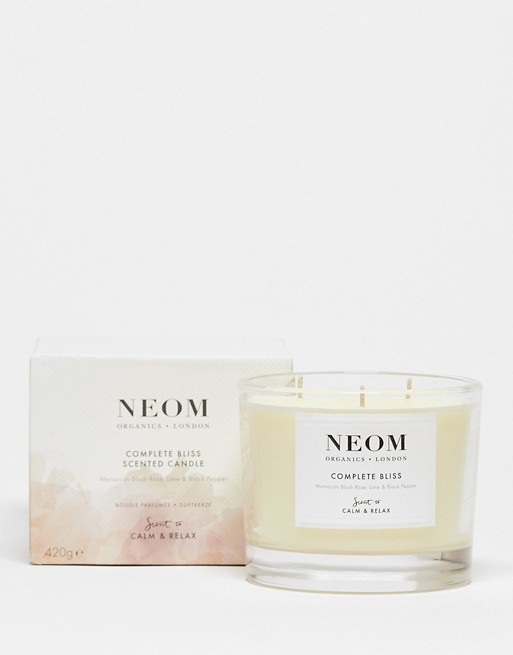 NEOM Complete Bliss 3 Wick Scented Candle