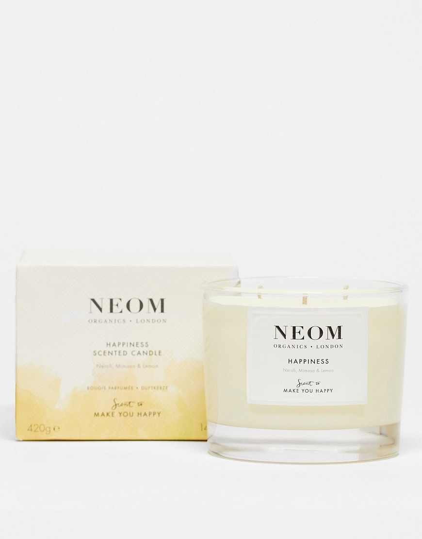 NEOM Happiness Neoli Mimosa and Lemon Scented Candle (3 Wick)-No Colour