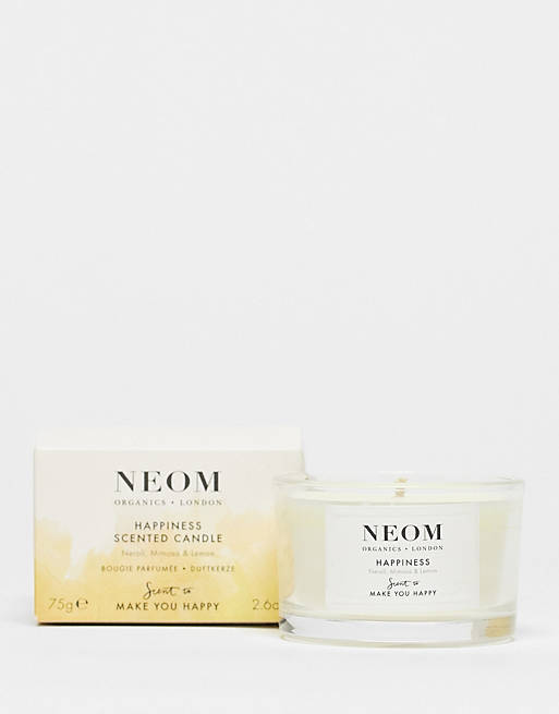 NEOM Happiness Neroli Mimosa and Lemon Travel Sized Scented Candle
