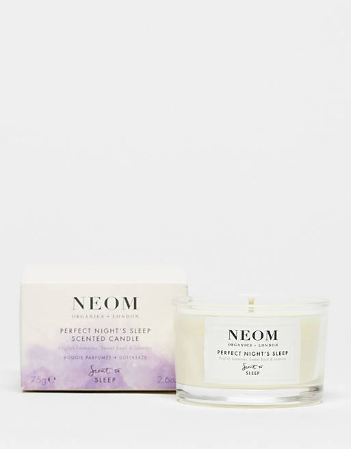 NEOM Perfect Night's Sleep Lavender Jasmine & Basil Travel Sized Scented Candle
