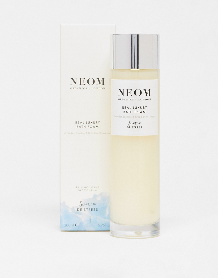 NEOM – Real Luxury – Badskum med lavendel, rosenträ och jasmin 200 ml-Ingen färg