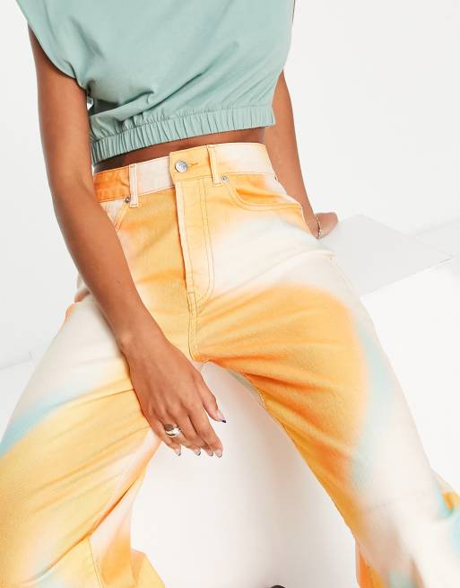 Neon best sale orange jeans