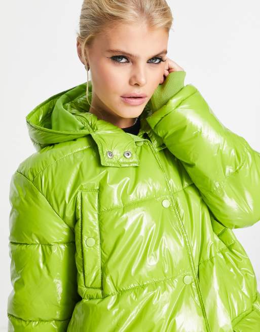 Asos clearance neon coat