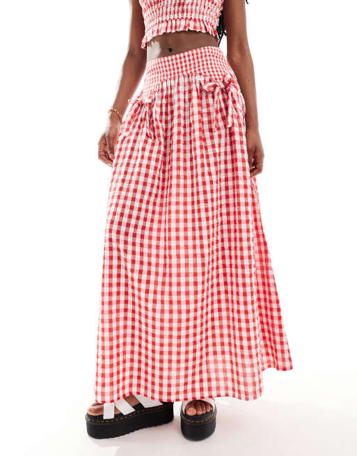 スカート Chemehc BOW UNBALANCED SKIRT (LIGHT CHECK) 체메씨 | BOW UNBALANCED SKIRT (BLACK CHECK) | Instagram